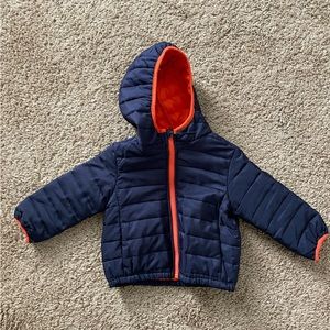 Toddler blue puffer jacket